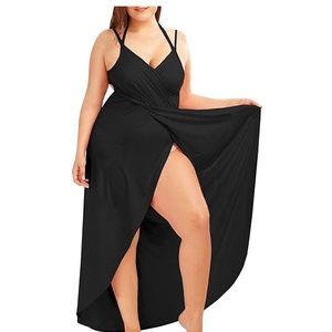 Fadalo Plus Size Spaghetti Strap Cover Up Beach Ba